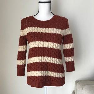 J. Crew Stripe Knitted Sweater Top